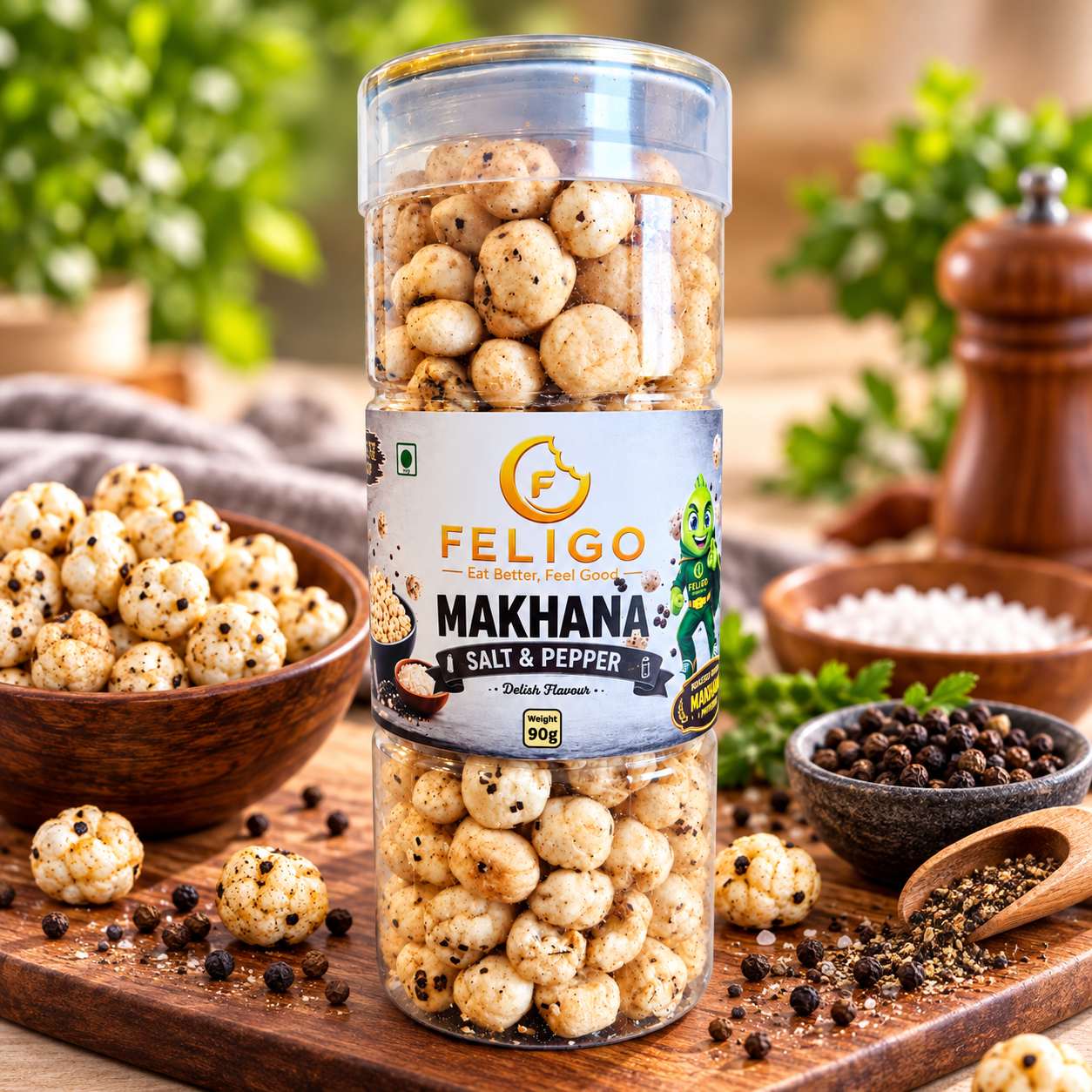 Roasted Flavoured Makhana - Salt & Pepper