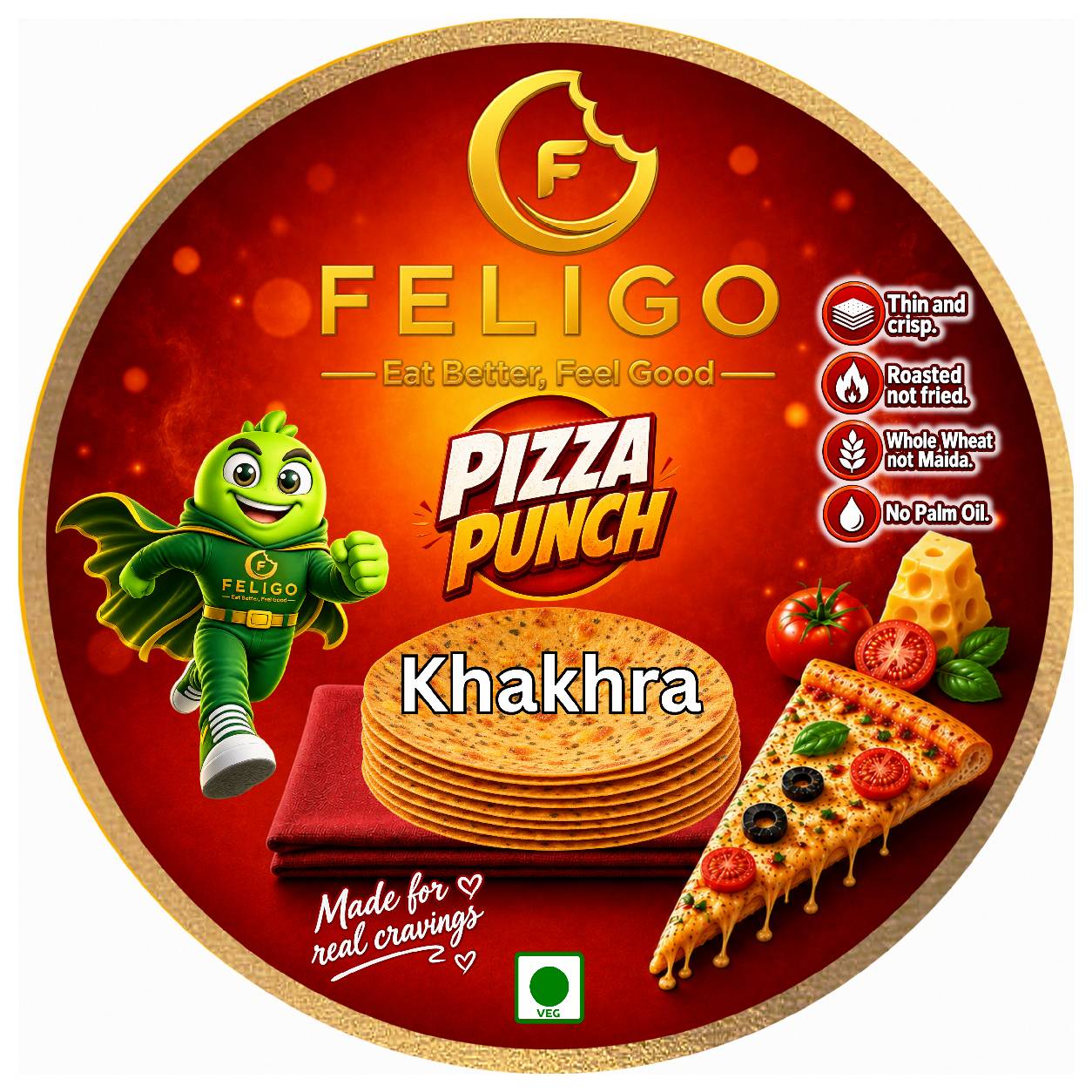 Khakhra - Pizza