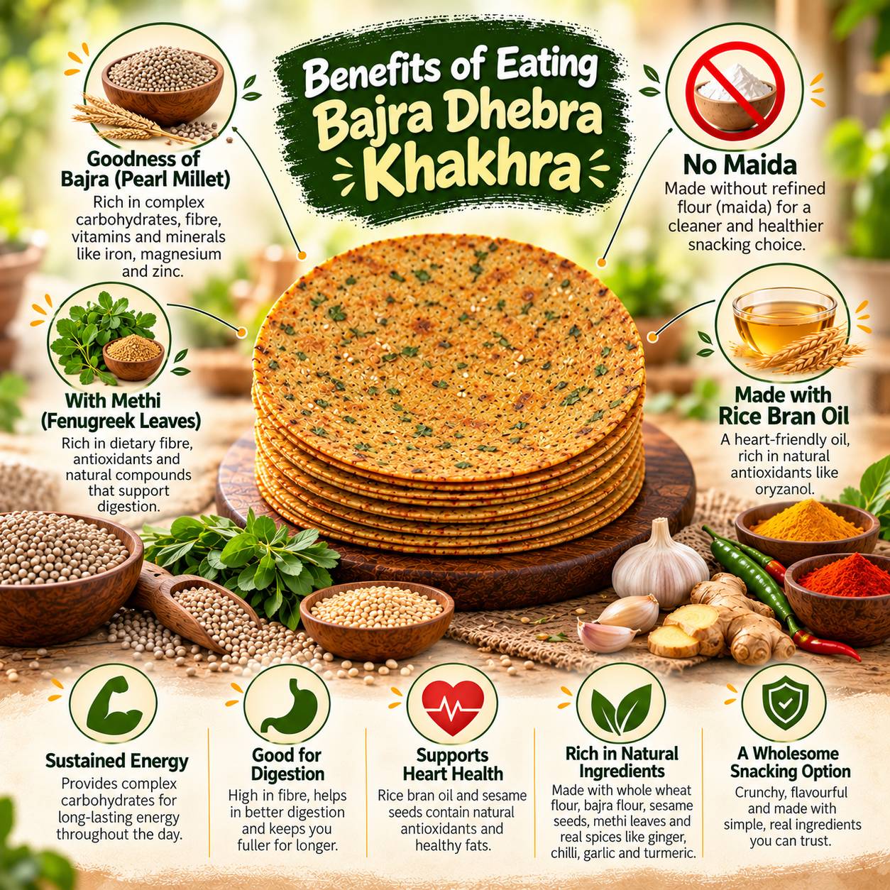Khakhra - Bajra Dhebra